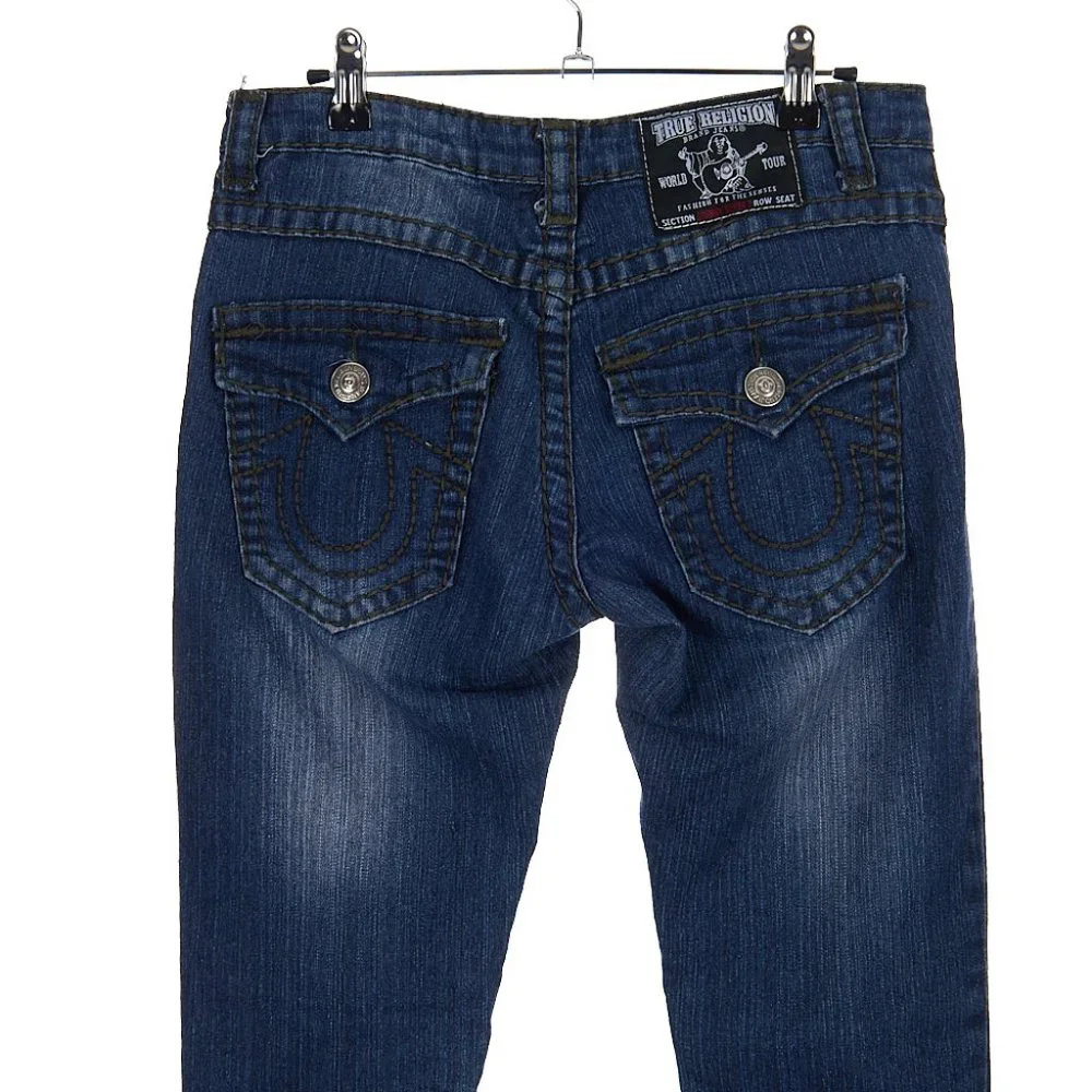 True Religion Lightly Distressed Low-Mid Rise Jeans Women's Size 29 - Picture 7 of 11